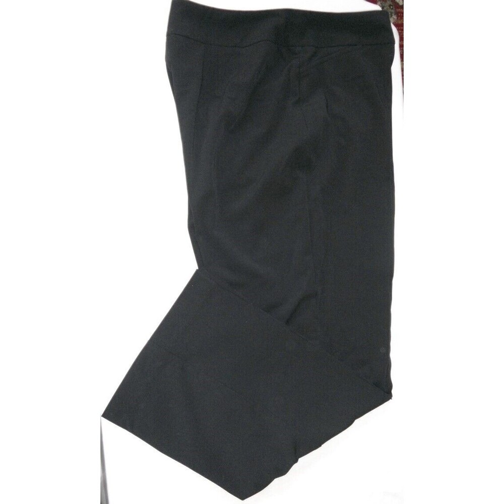Nine & Company Pants Black 16 Basics Poly Rayon Blend Wide Leg New